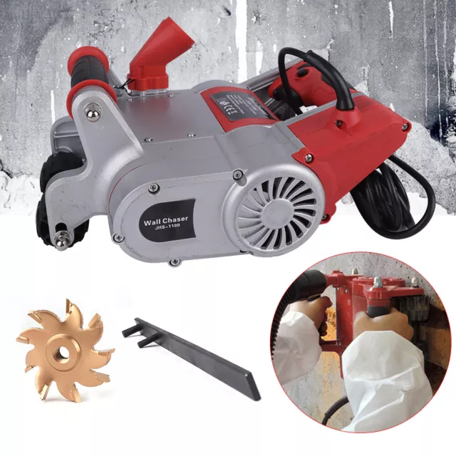 Electric Floor Wall Chaser Groove Concrete Cutting Slotting Machine Handheld
