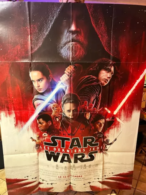 Affiche CINEMA 120x160 "Star Wars 8" les Derniers Jedi