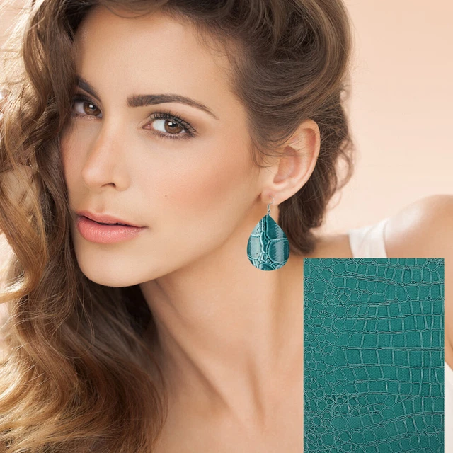 6 blätter Tragbare Crafting Leder Blätter Für Schmücken Schmuck Handwerk Freunde 8