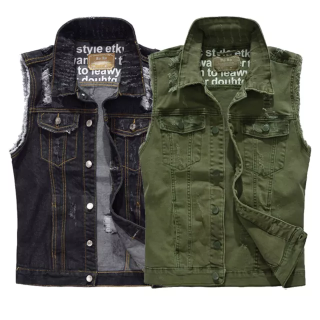 Giacca jeans senza maniche cheap