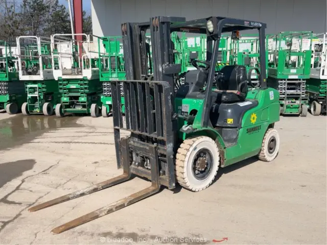 2016 Mitsubishi FG25N 5,000 lbs Class Warehouse Forklift Lift Truck GCT bidadoo