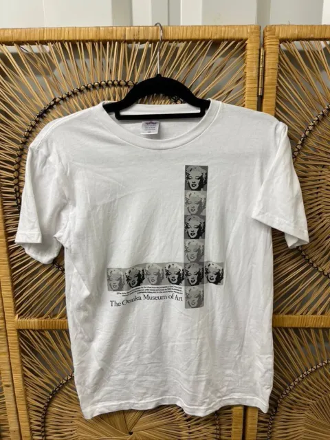 Y2K 2001 Andy Warhol Marilyn Monroe Otsuka Museum of Art T-Shirt Size Medium M
