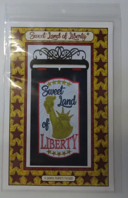 CD bordado máquina Sweet Land of Liberty A Janine Babich