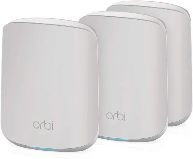 NETGEAR Orbi Mesh WiFi 6 RBK353, Router WiFi 6 + 2 extender - nuovo -
