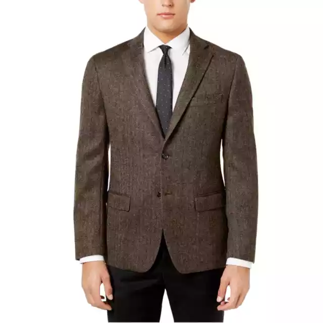 Lauren Ralph Lauren Sport Coat Mens 42S Brown Lacrosse Wool Cashmere Blazer NWT