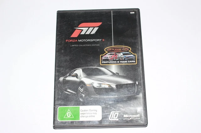 FORZA MOTORSPORT 3 LIMITED COLLECTORS EDITION XBOX 360 NEW SEALED FREE  SHIPPING