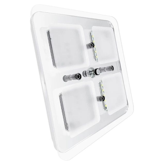 12V LED WEISS Innenraumleuchte Beleuchtung Deckenlampe Wohnmobil Wohnwagen 266237537280