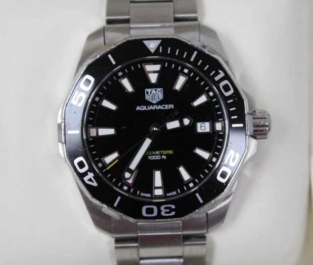Cinturino In Gomma Nero TAG HEUER Aquaracer – Originale Con Scatola, Per Uomo