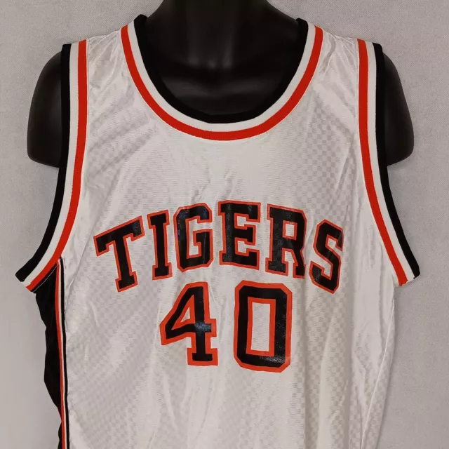 Auburn Tigers Basketball Jersey Large Vintage Sports Belle White #40
