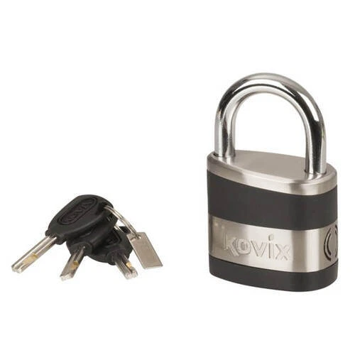 Kovix Alarmed Stainless Steel Pad Lock Siren Electronics Are Weatherproof