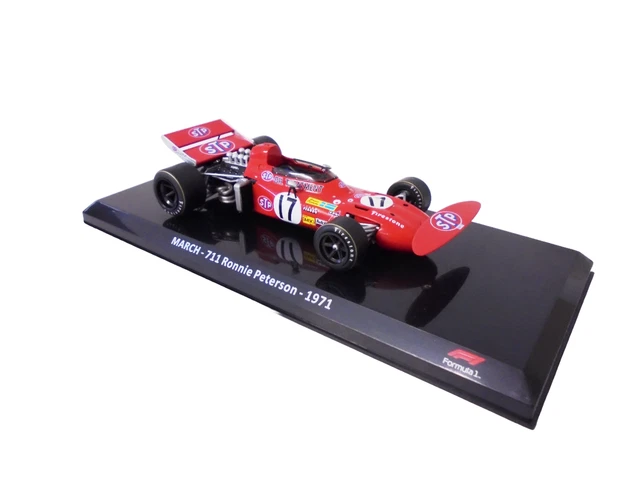 Miniature Altaya F1 - March 711 N°27 D'Henri Pescarolo - Échelle 1/43