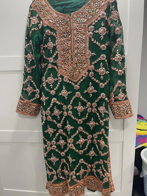 Bridal Mendhi Heavy Pakistani Indian Lengha Designer Party Ethnic Wedding