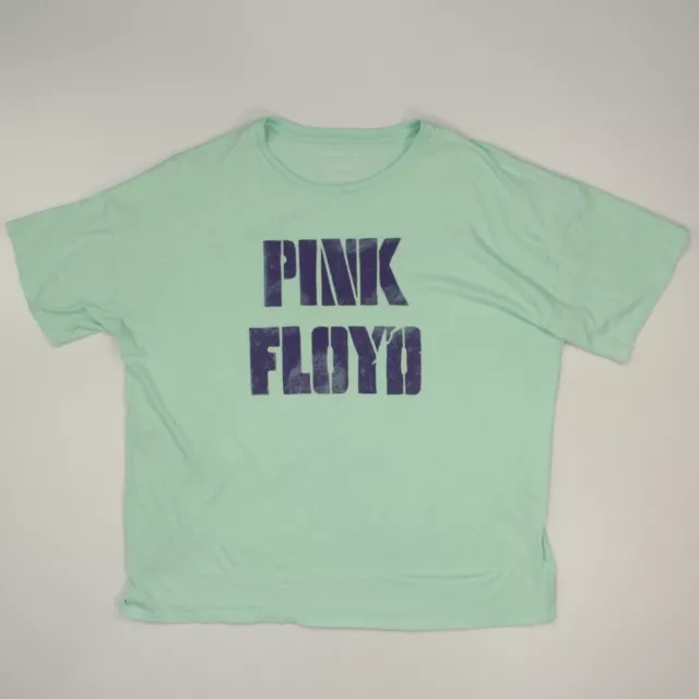 American Eagle Women's Graphic Pink Floyd T-shirt Size XL Green Short Sleeve