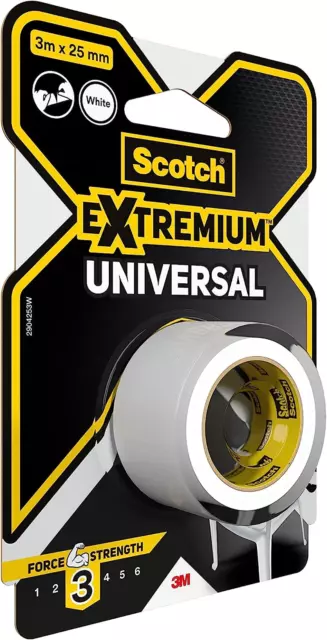 Scotch ruban de réparation Universal, ft 48 mm x 25 m, blanc