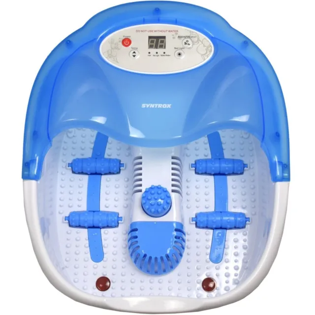 Syntrox Digitales 7 in 1 Fußbad Fußsprudelbad FSB-450W-Dilux mit Massage 3