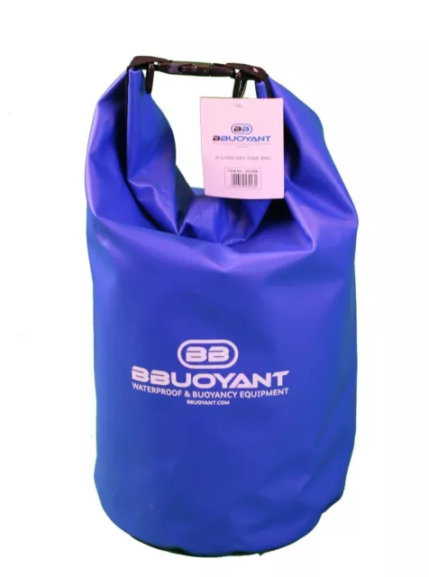 BBuoyant 20 Litre Waterproof Buoyant Dry Tube Bag - Blue, Outdoor Water Sports