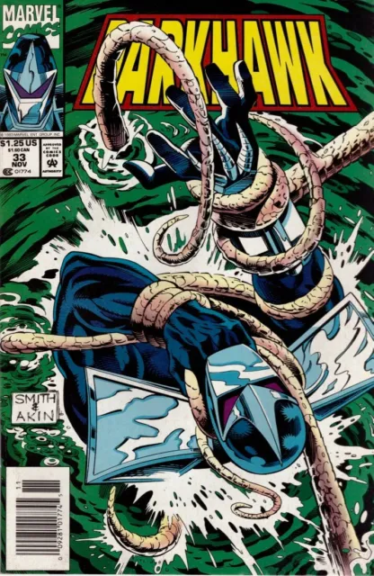 Darkhawk #33 Newsstand Cover (1991-1995) Marvel Comics