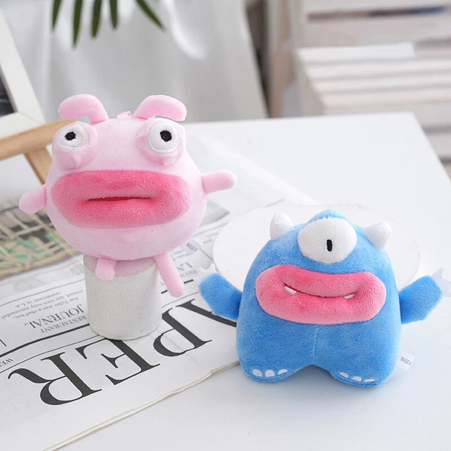 Cartoon Cute Funny Ugly Sausage Mouth Plush Toys Pendant Keychain Knapsack  WFAU