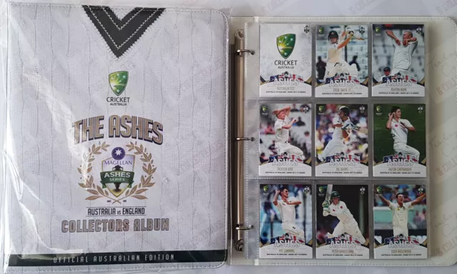 2017-18 tap n play cricket THE ASHES complete base set with album