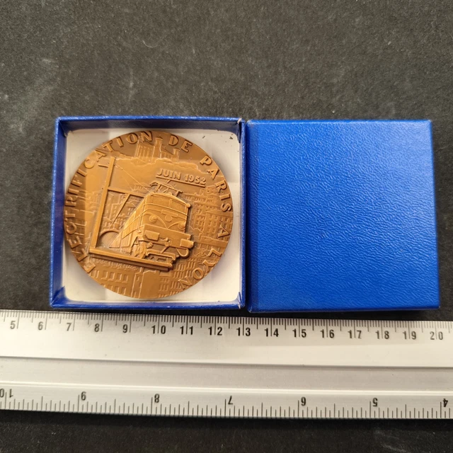 France Médaille Napoléon III Inauguration du Chemin de fer à Strasbourg