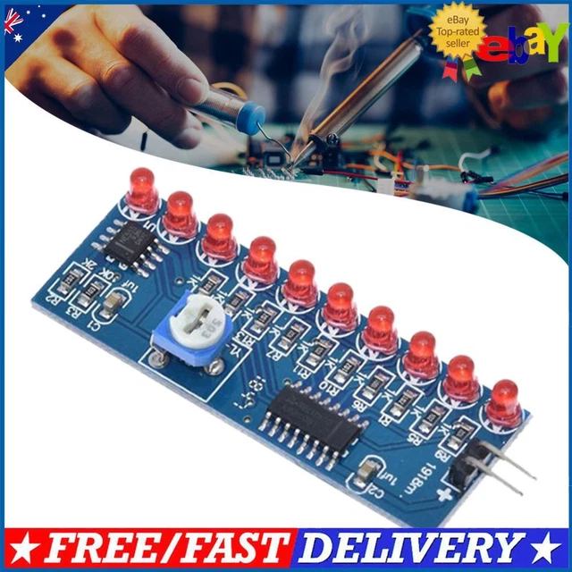 LHCER Running LED,2 Pcs NE555+CD4017 LED Chaser Water Flowing Light
