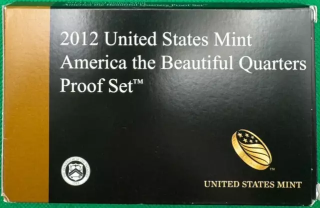 2012 US Mint America the Beautiful Quarters Proof Set w/COA