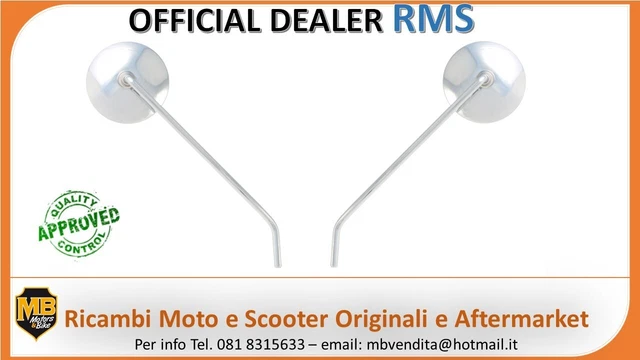 Coppia Specchi Retrovisori Per Piaggio Vespa PX 125 1982 - Cromati - Foto 11