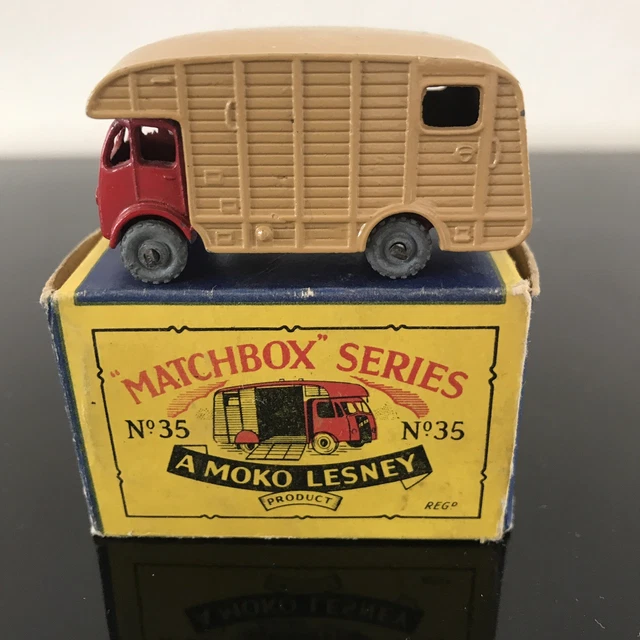 MATCHBOX N° 35A MARSHALL HORSEBOX 1957 MATCHBOX N° 35A MARSHALL HORSEBOX 1957 Matchbox Lesney No.35a