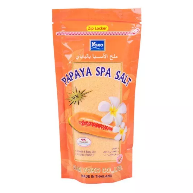 [YOKO] Papaya Spa Milk Salt Moisturizing Exfoliating Body Scrub 300g NEW