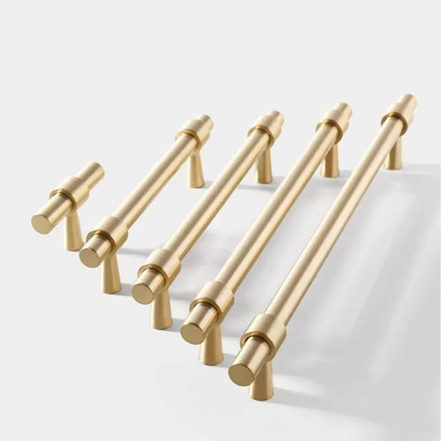 Brass Cabinet Drawer Knobs Pulls Gold Kitchen Cupboard Furniture Door Handles