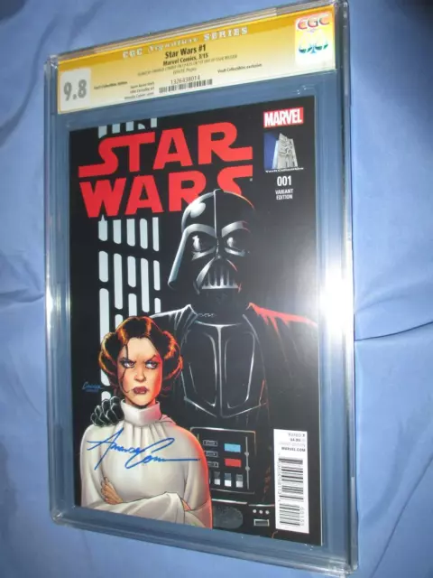 STAR WARS #1 CGC 9.8 SS Signed by Amanda Conner (Marvel Comics 2015) VARIANT