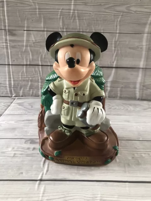 Disney mickey money box animal kingdom safari piggy bank