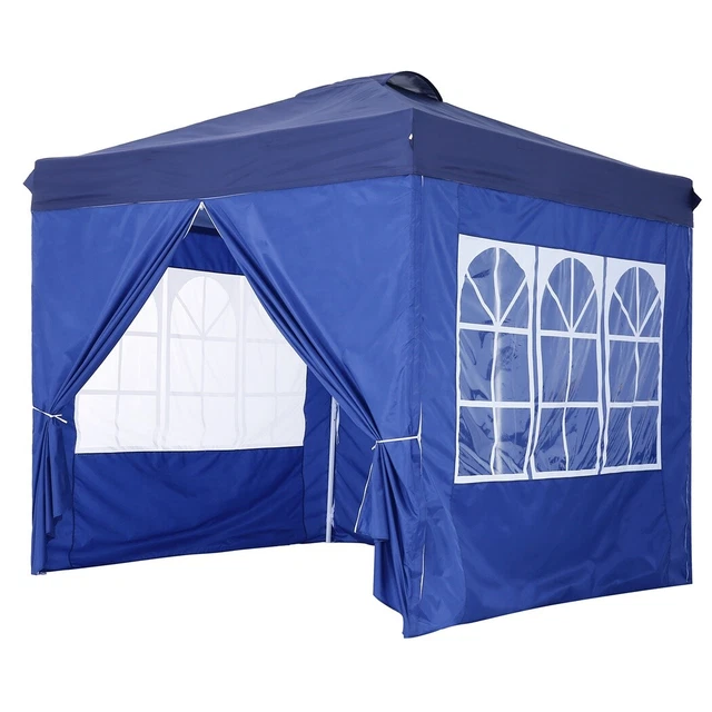Pavillon Garten Party Camping Fest Event Zelt Bier mit Seitenteile 2,4x2,4 m TOP