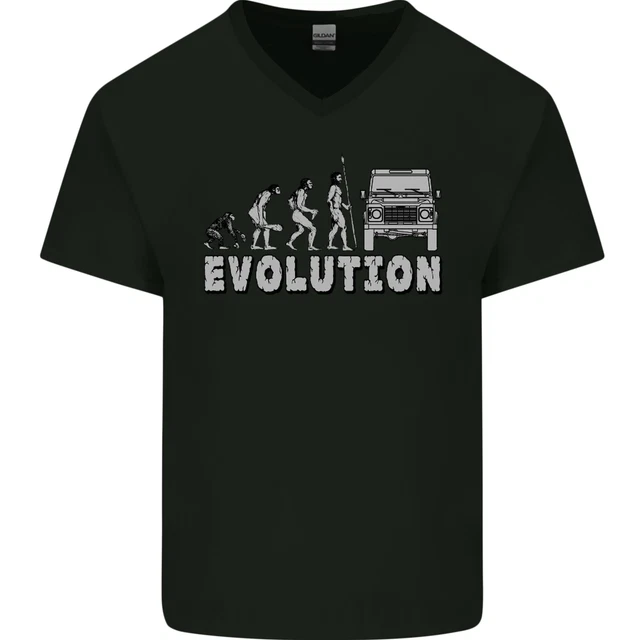 4X4 Evolution Off Road Roading Funny Mens V-Neck Cotton T-Shirt