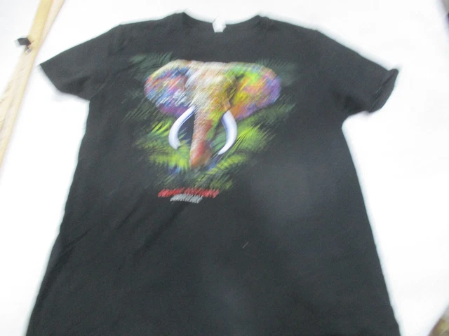 fruit of loom iconic black t-shirt sz xl