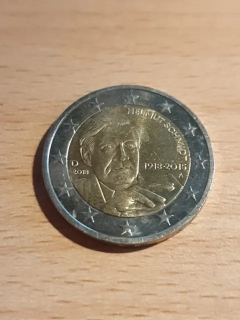 2 Euro Deutschland 2018 Helmut Schmidt A Zirkuliert