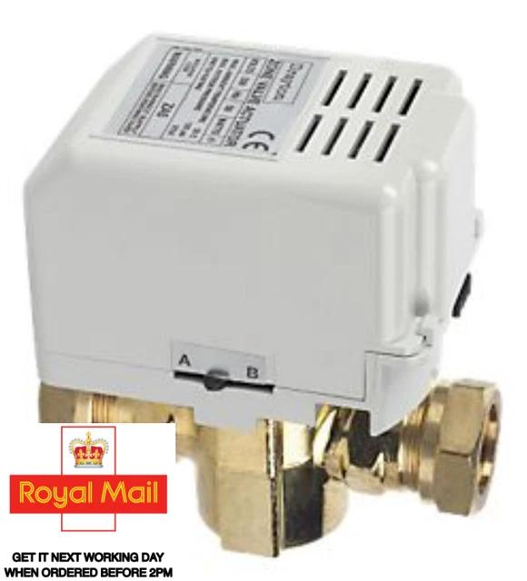 DRAYTON 2 PORT ZA5 BGMVSP2 ACTUATOR ZA5/6792 22mm VALVE BRITISH GAS 5