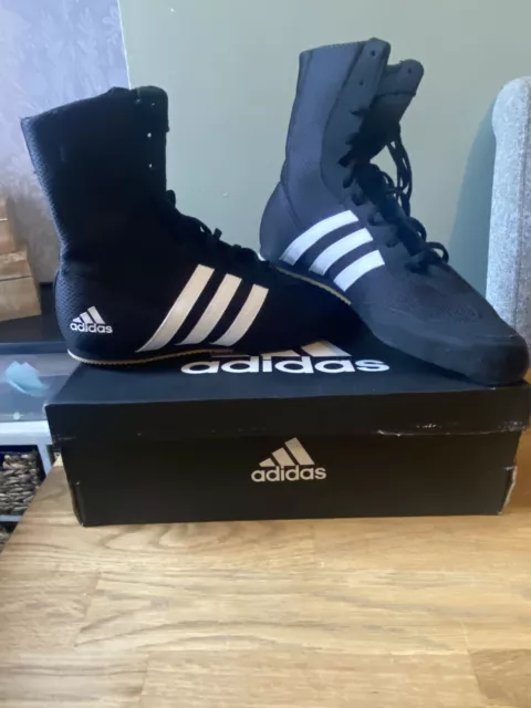 New With Box Adidas Box Hog 2.0 Boxing Boots Trainers Mens Training UK Size 9
