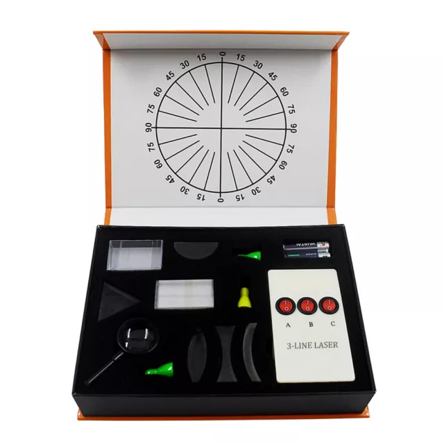 Physical Optical Kit Laboratory Equipment Optical Concave Convex Lens Prism N5I8