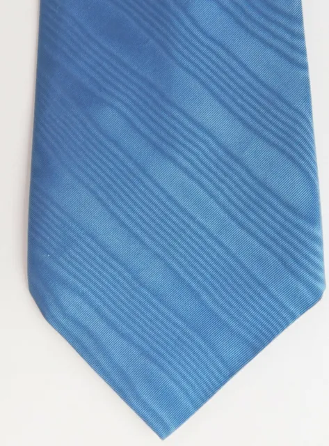 Cravatta effetto moire poliestere vintage anni '60 cravatta blu Marks & Spencer