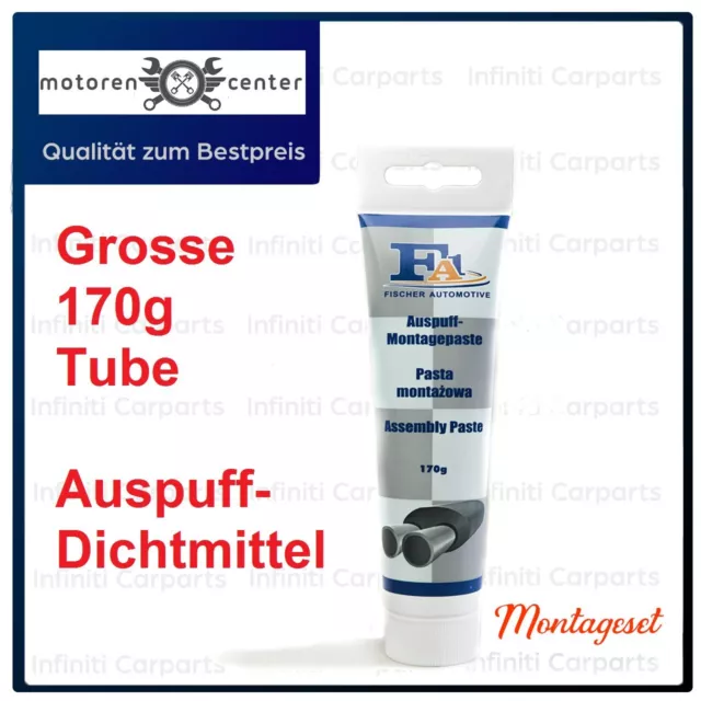 AUSPUFF MONTAGE PASTE DICHTMASSE GASDICHT FA1 - Grosse 170g Tube