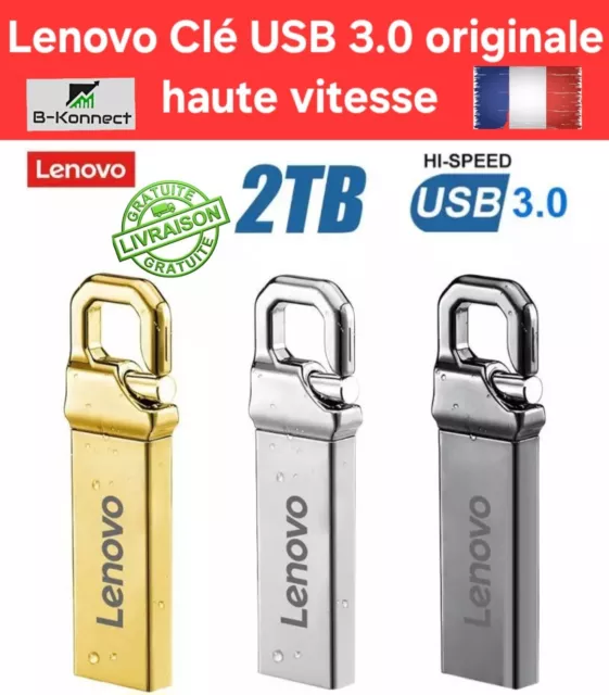 Clé USB 3.0 Lenovo ultra-grande capacité 512GO/1To/2To/ haute vitesse 3.0