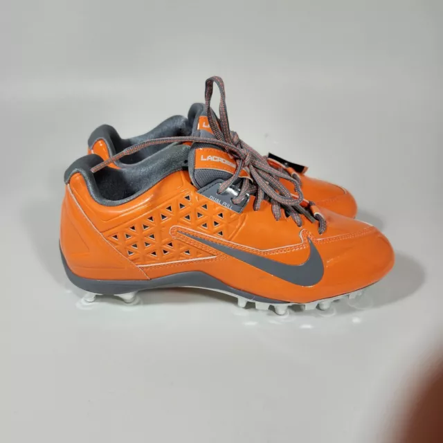 Nike 624976 Womens Speedlax 4 LE Lacrosse LAX Soccer Low Top Cleats Shoes Orange 3