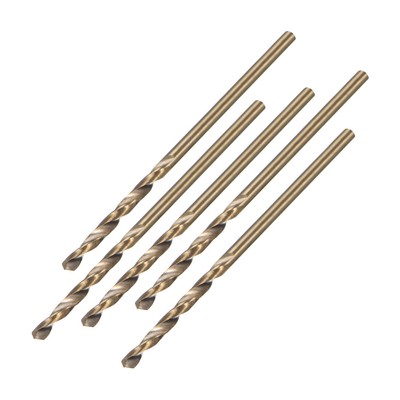 HSS 10Pcs 2.5mm foret hélicoïdal rapide titane HSS M35 CO acier Cuivre Aluminium 