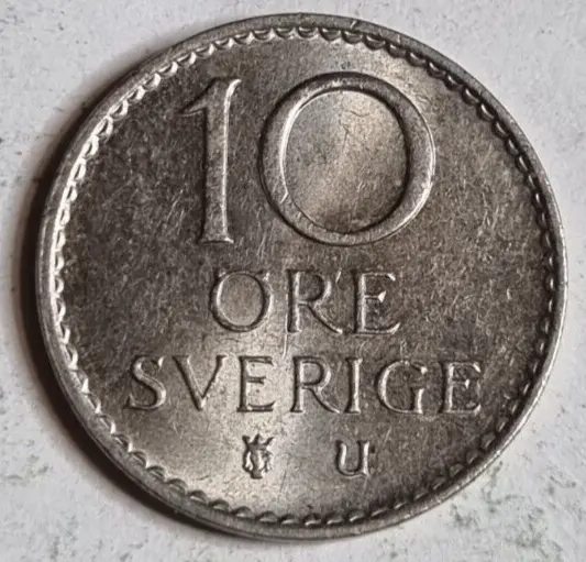 Sweden 1973 10 Ore coin