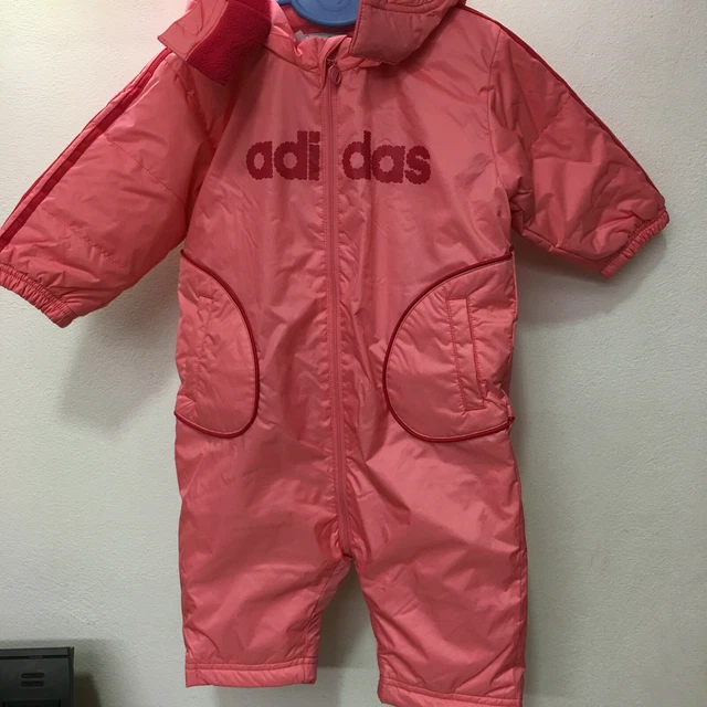 ADIDAS Tutone Invernale Rosa con Cappuccio Bambina Neonata 6-9 mesi
