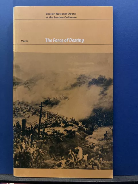 1978 The Force of Destiny Verdi English National Opera London Coliseum Programme