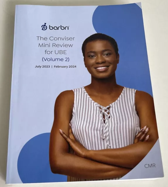 2024 BARBRI BAR Exam UBE Conviser Volume MEE Outlines Essay Testing
