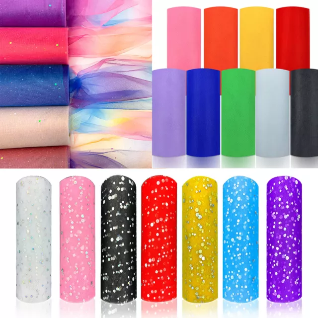 22 Colors Tulle Rolls Netting Tulle Fabric 6" By 10 Yards Sewing Party Decor DIY