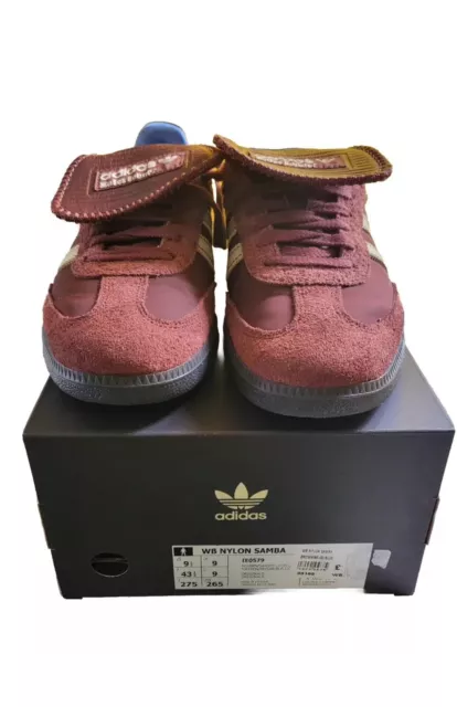 Size 9 - adidas Samba Pony x Wales Bonner Low Burgundy